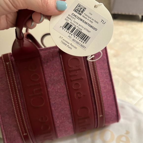 NWT Cholé Woody Bag - Striking Purple - Picture 6 of 7